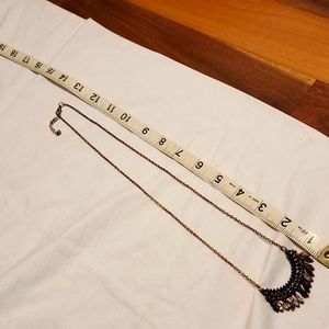 Bronze and gold colored simple necklace